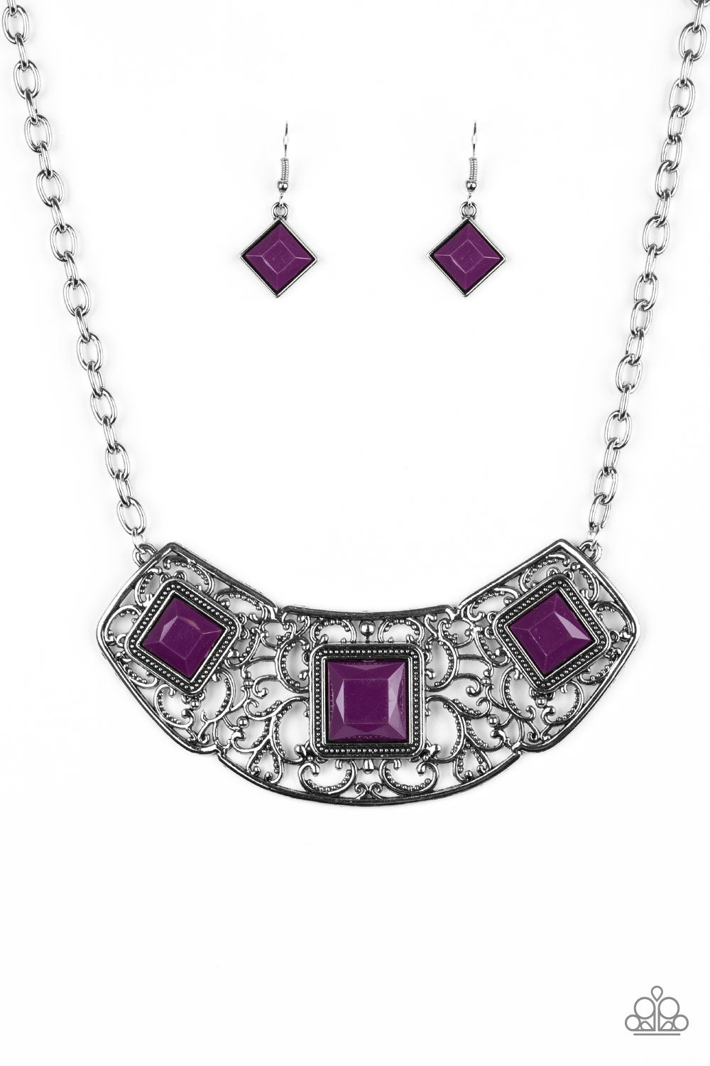 Paparazzi Accessories - Feeling Inde-PENDANT - Purple Necklace  #0413