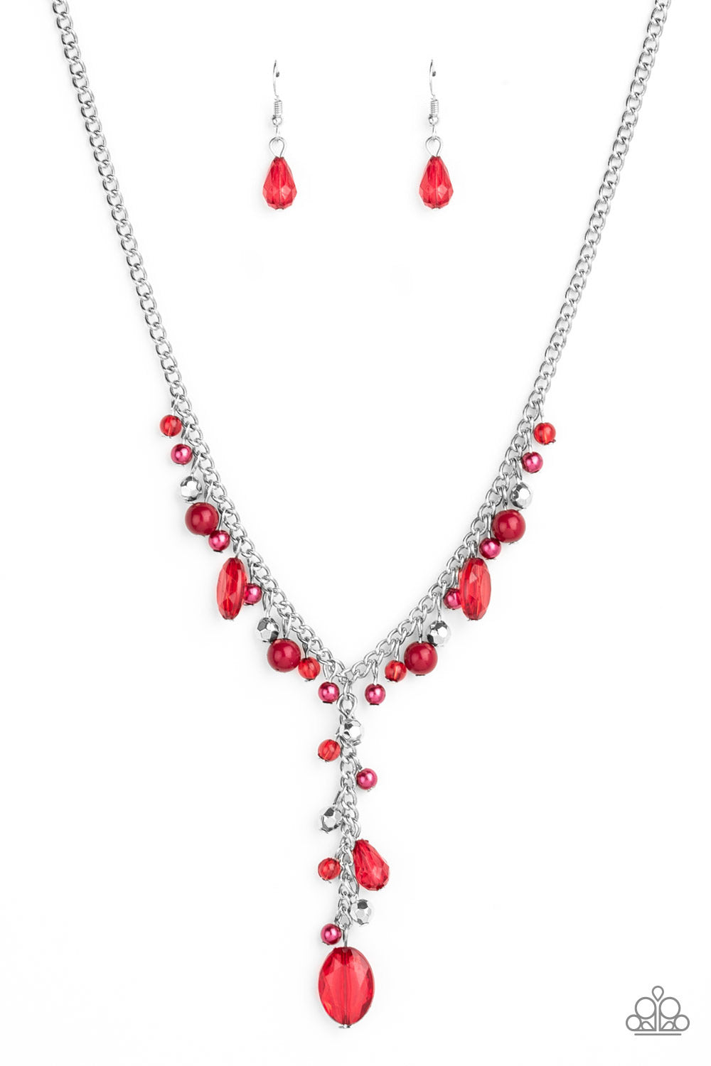 Paparazzi Accessories - Crystal Couture - Red Necklace #0227