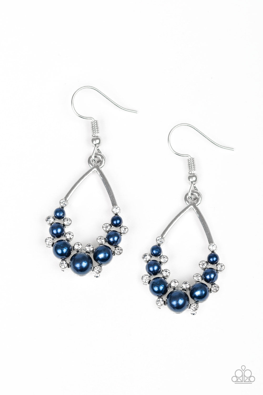 Paparazzi - Fancy First - Blue Earrings  #0656