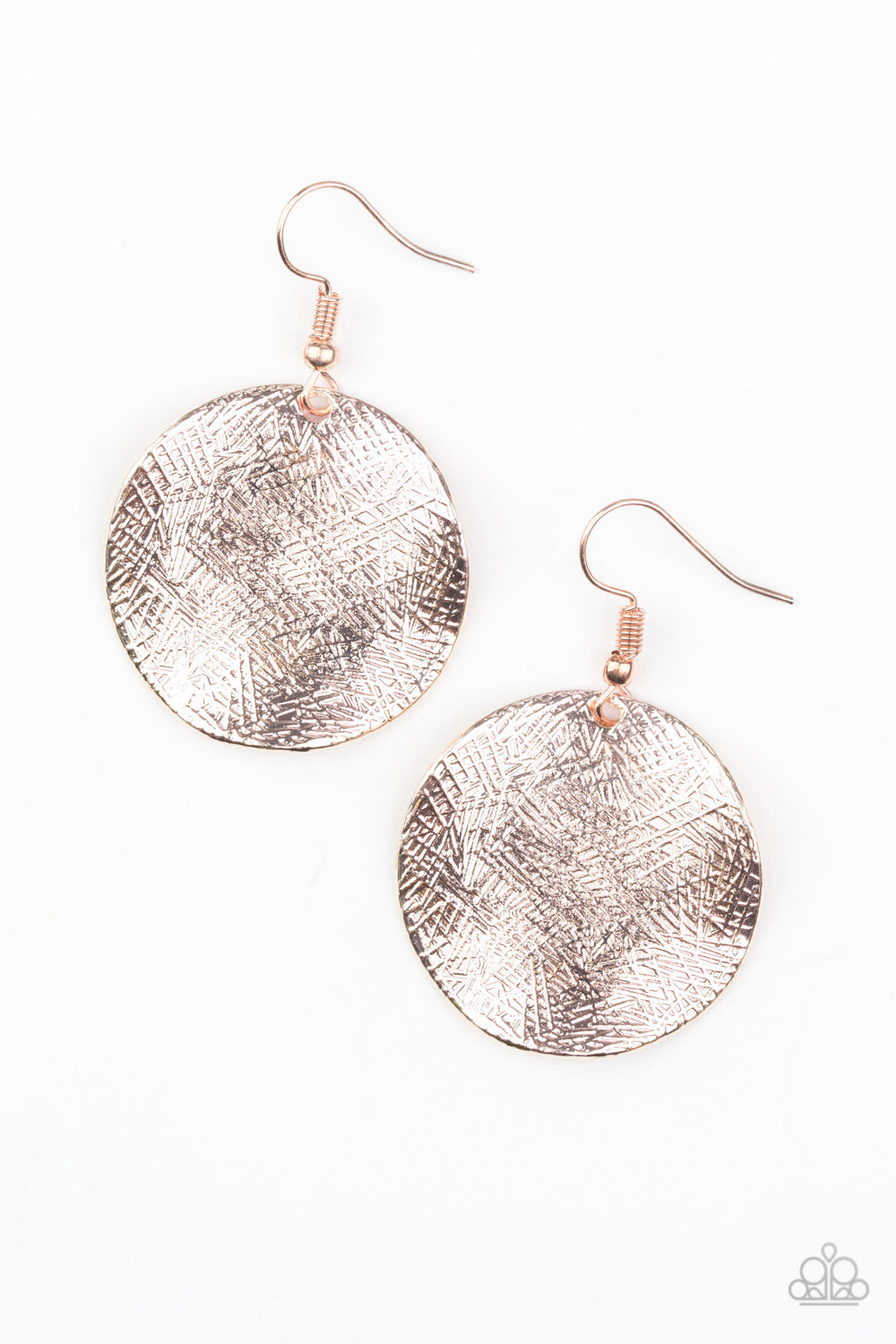 Paparazzi - Basic Bravado - Rose Gold Earrings #0622