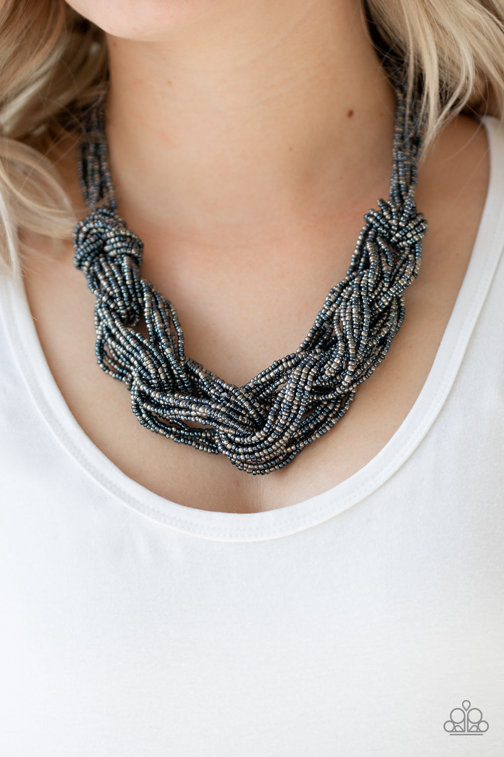 Paparazzi - City Catwalk - Blue Necklaces  #1378