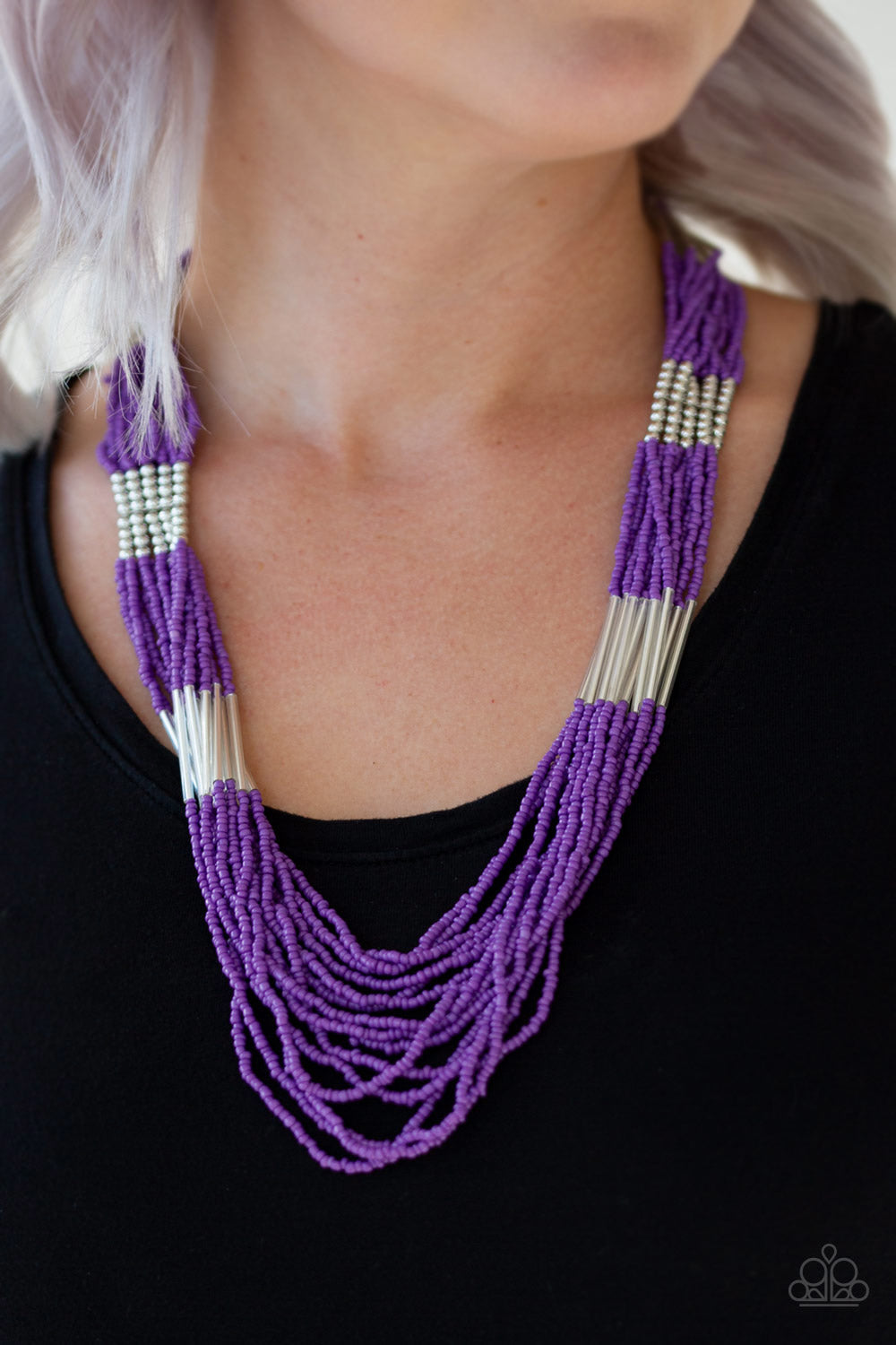 Paparazzi - Let It BEAD - Purple Necklaces #0160