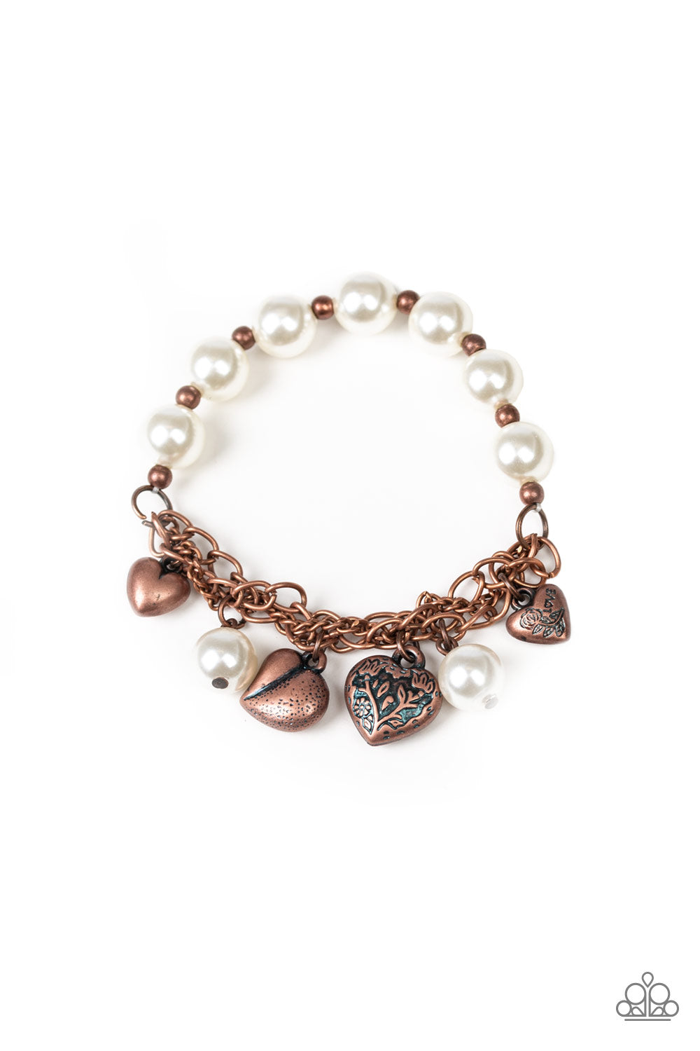 Paparazzi - More Amour - Copper Bracelets  #1196