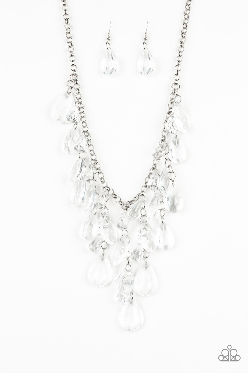 Paparazzi - Irresistible Iridescence - White Necklaces  #2101