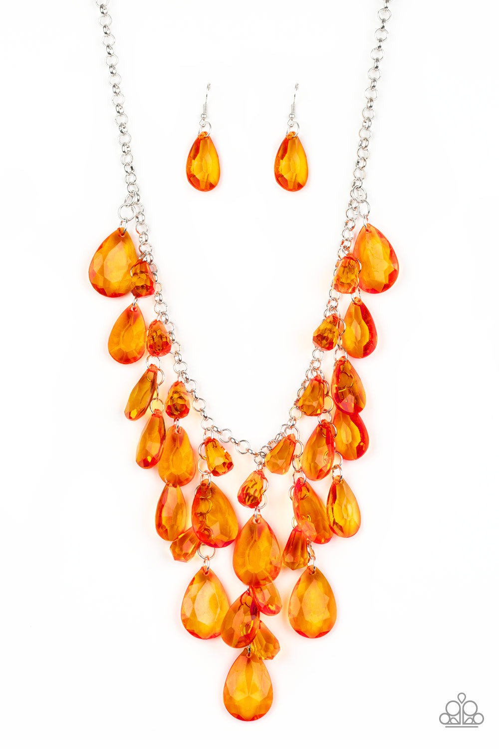 Paparazzi - Irresistible Iridescence - Orange Necklaces #2102