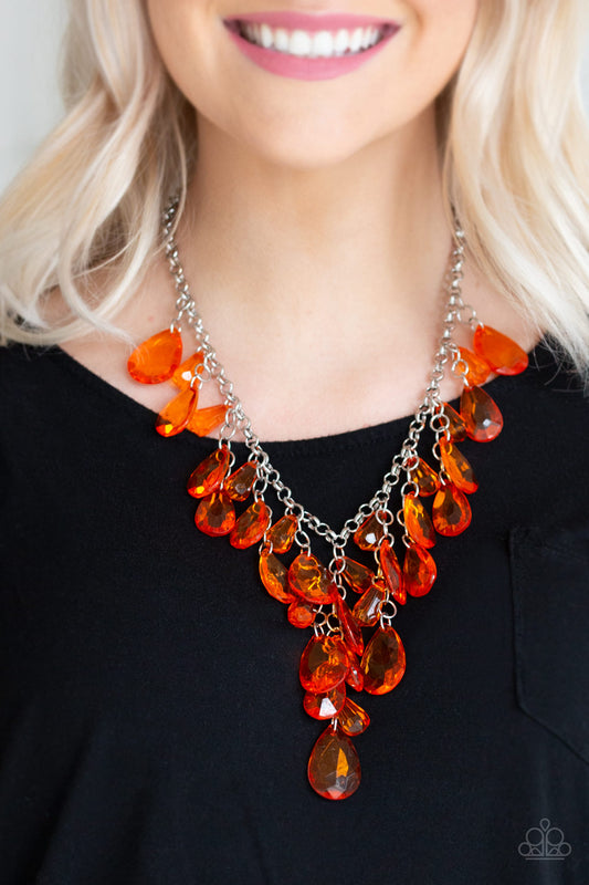 Paparazzi - Irresistible Iridescence - Orange Necklaces #2102