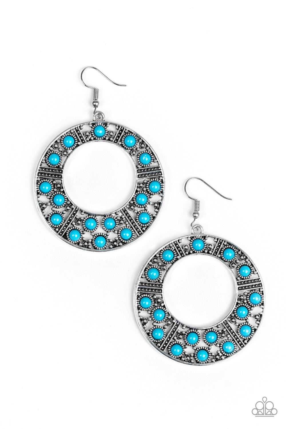 Paparazzi - San Diego Samba - Blue Earrings