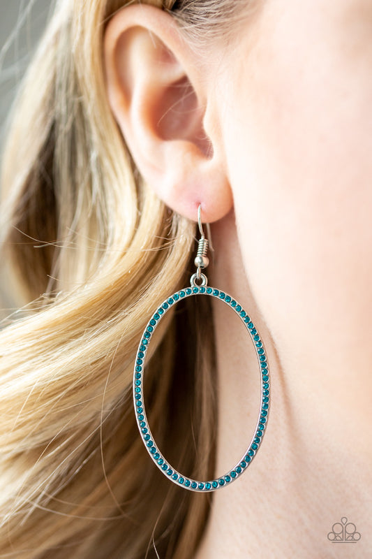 Paparazzi - Dazzle On Demand - Blue Earrings  #1735