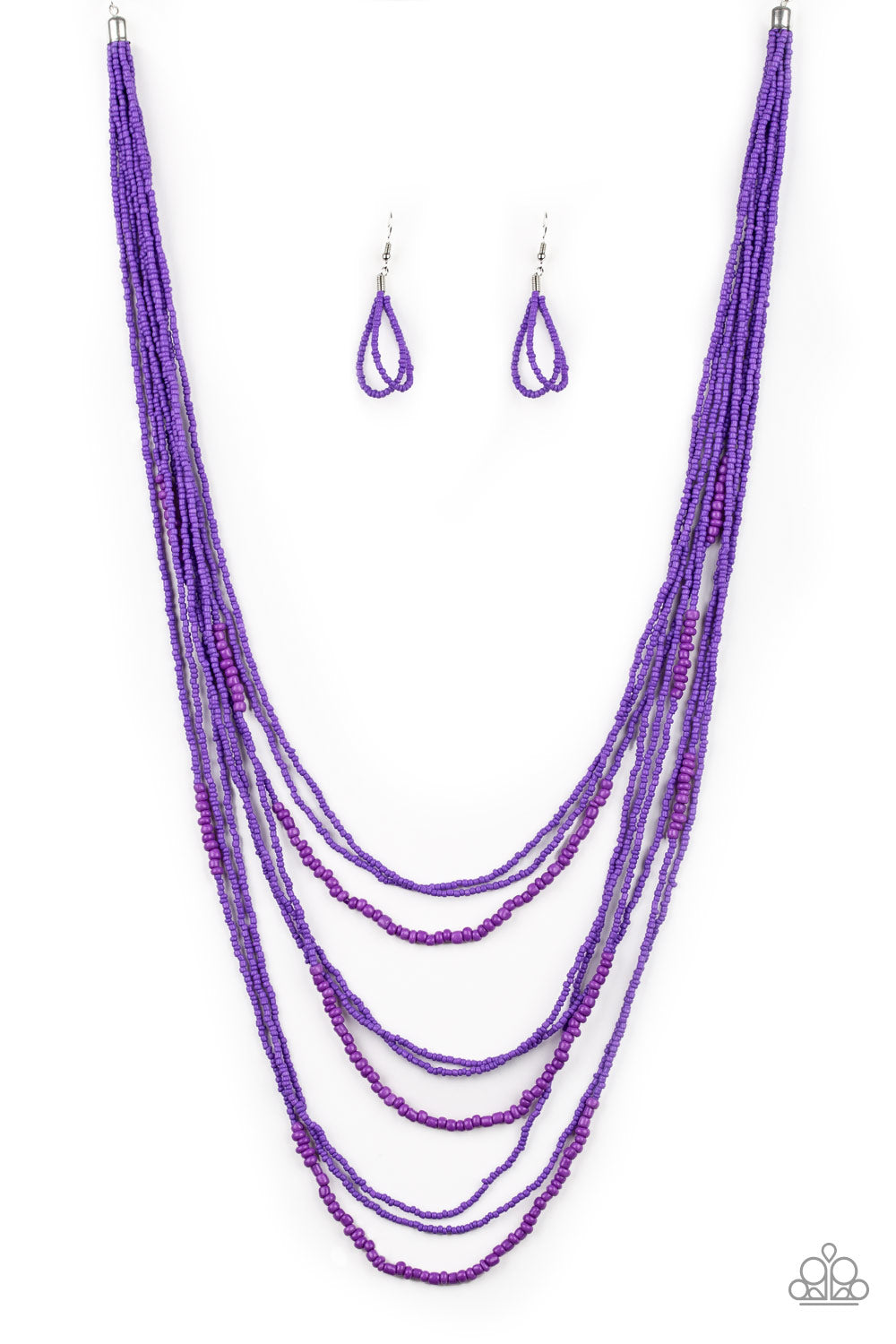 Paparazzi - Totally Tonga - Purple Necklaces  #1371