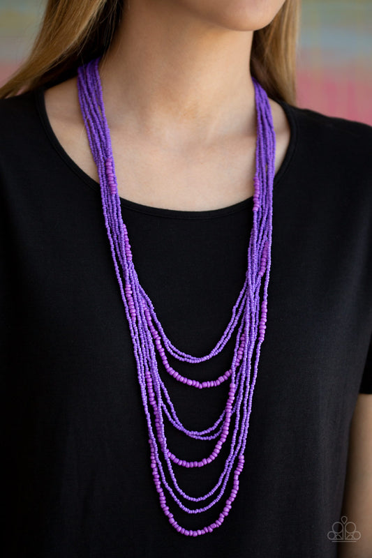 Paparazzi - Totally Tonga - Purple Necklaces  #1371