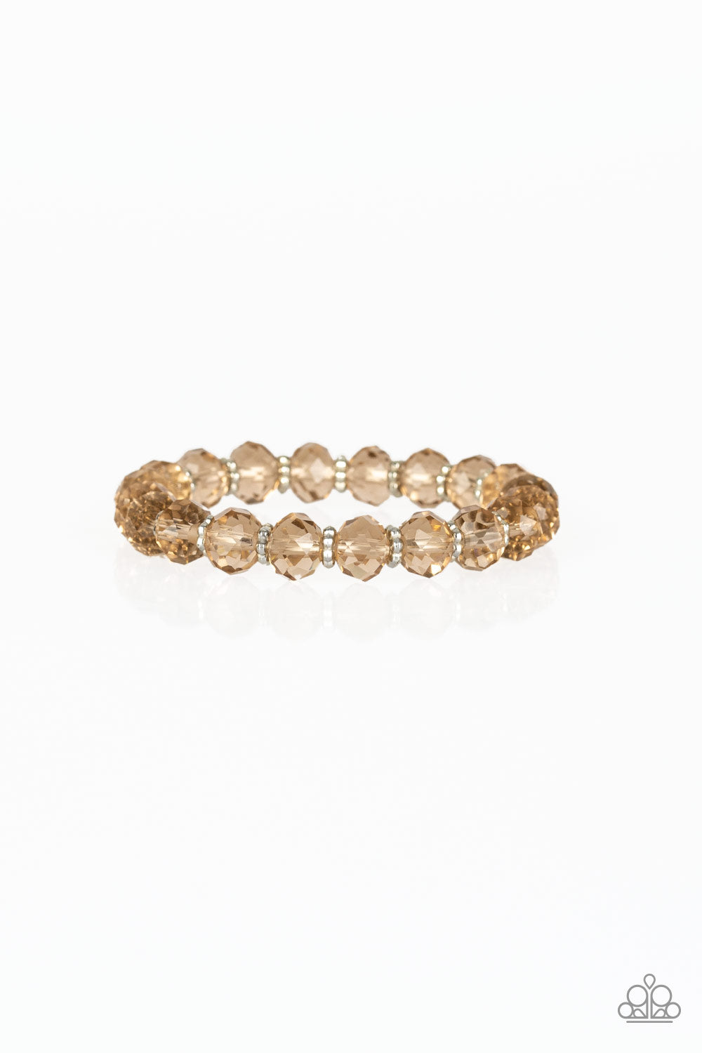 Paparazzi - Crystal Candelabras - Brown Bracelet #0558