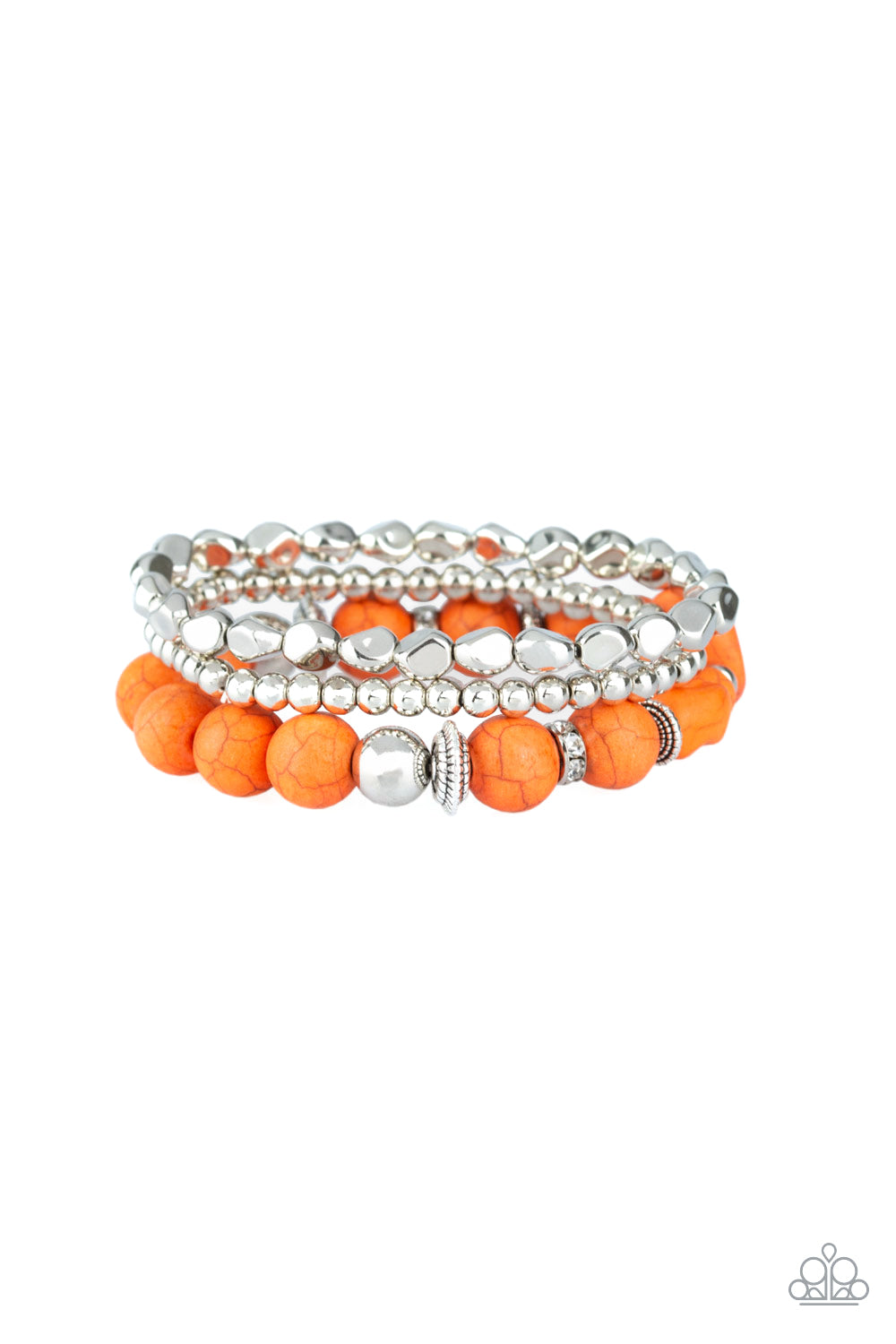 Paparazzi - Rural Restoration - Orange Bracelet #0524