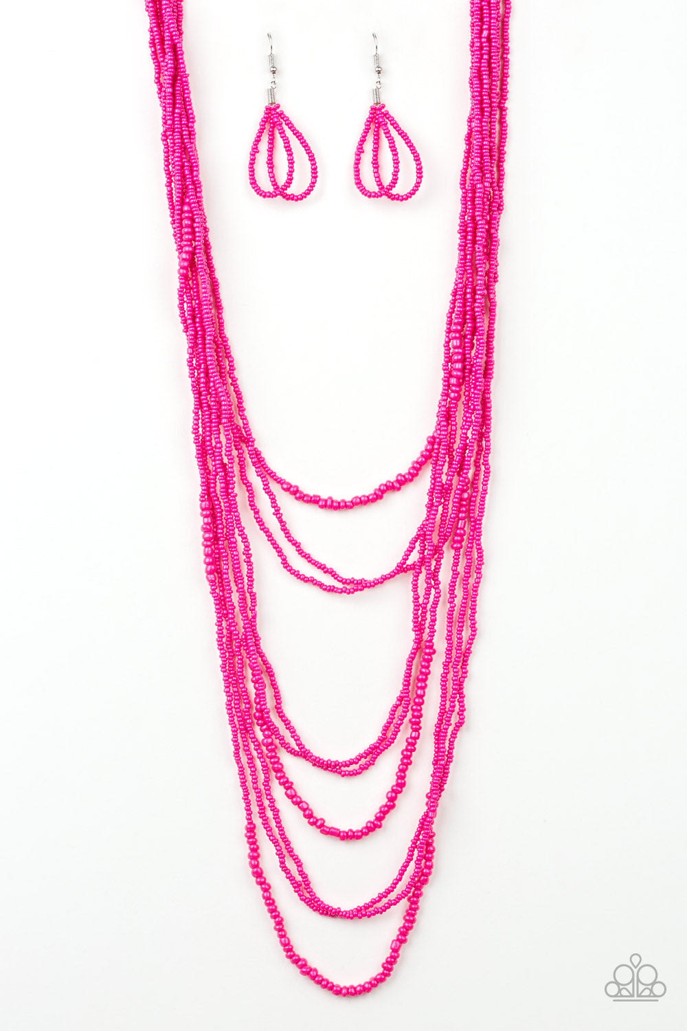 Paparazzi - Totally Tonga - Pink Necklaces  #1374