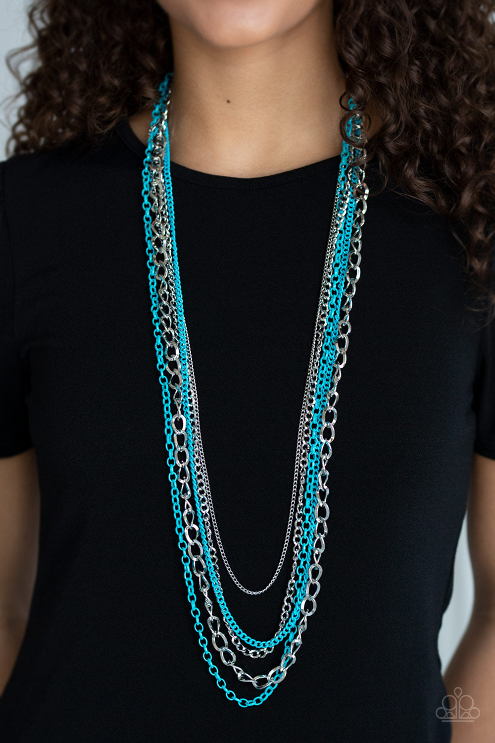 Paparazzi - Industrial Vibrance - Blue Necklaces #0190