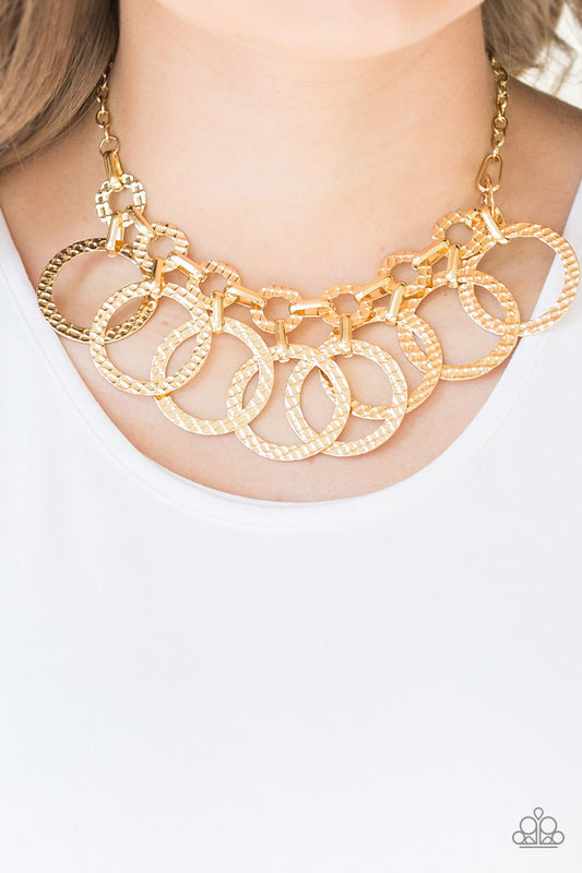 Paparazzi - Jammin Jungle - Gold Necklaces  #0475