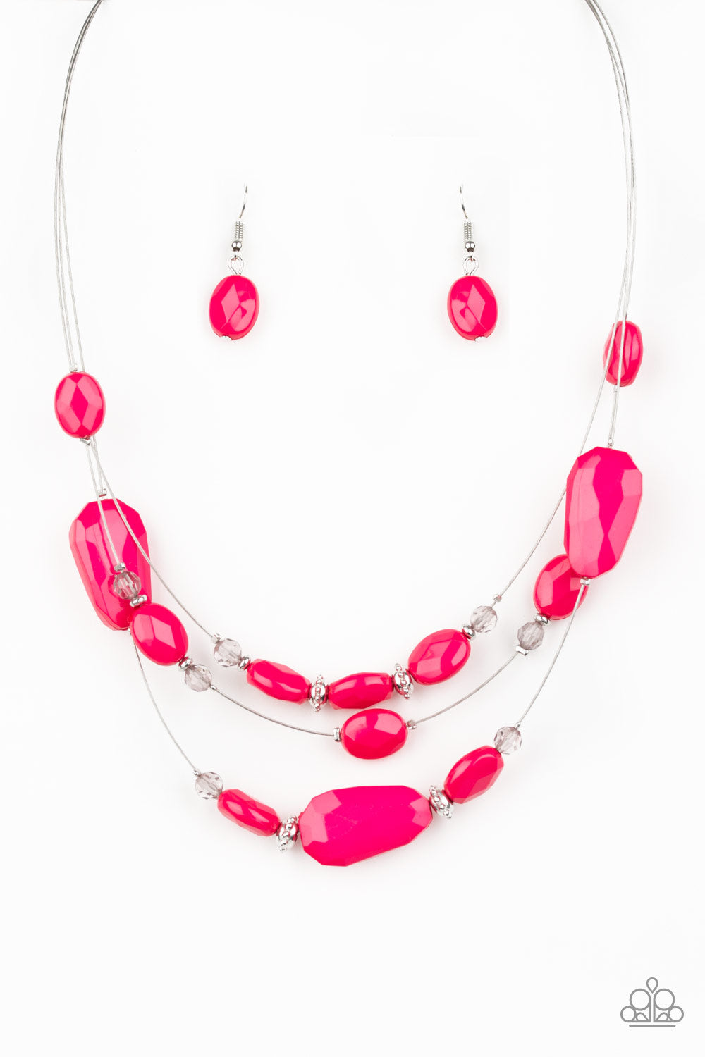 Paparazzi - Radiant Reflections - Pink Necklace #1625