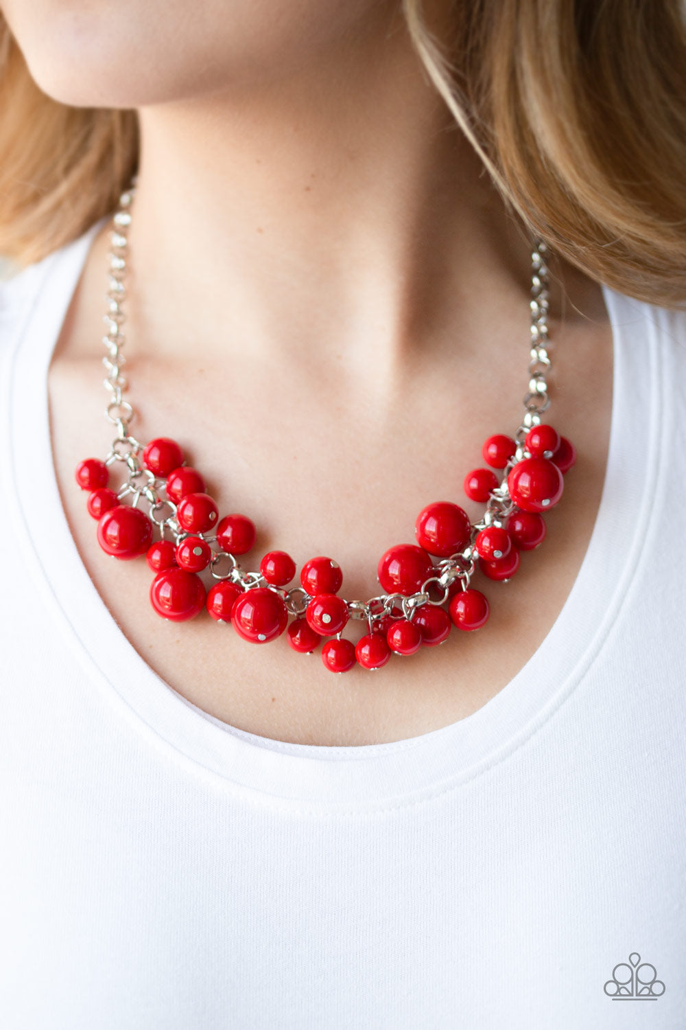 Paparazzi - Walk This BROADWAY- Red Necklaces #0182