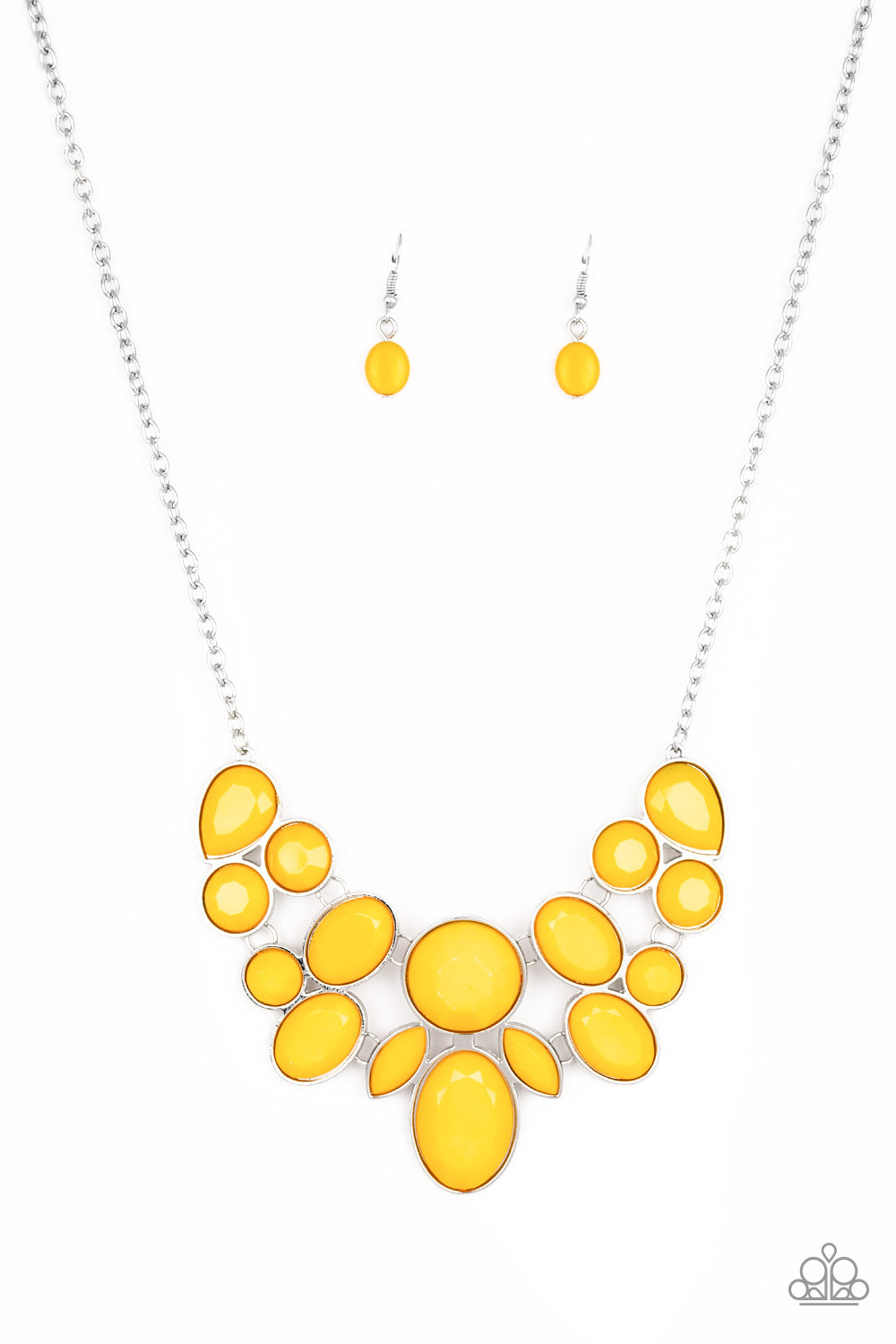 Paparazzi- Demi-Diva - Yellow Necklace  #1668