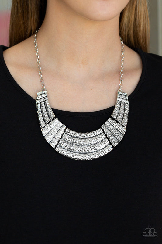 Paparazzi - Ready To Pounce - Silver Necklace  #0480