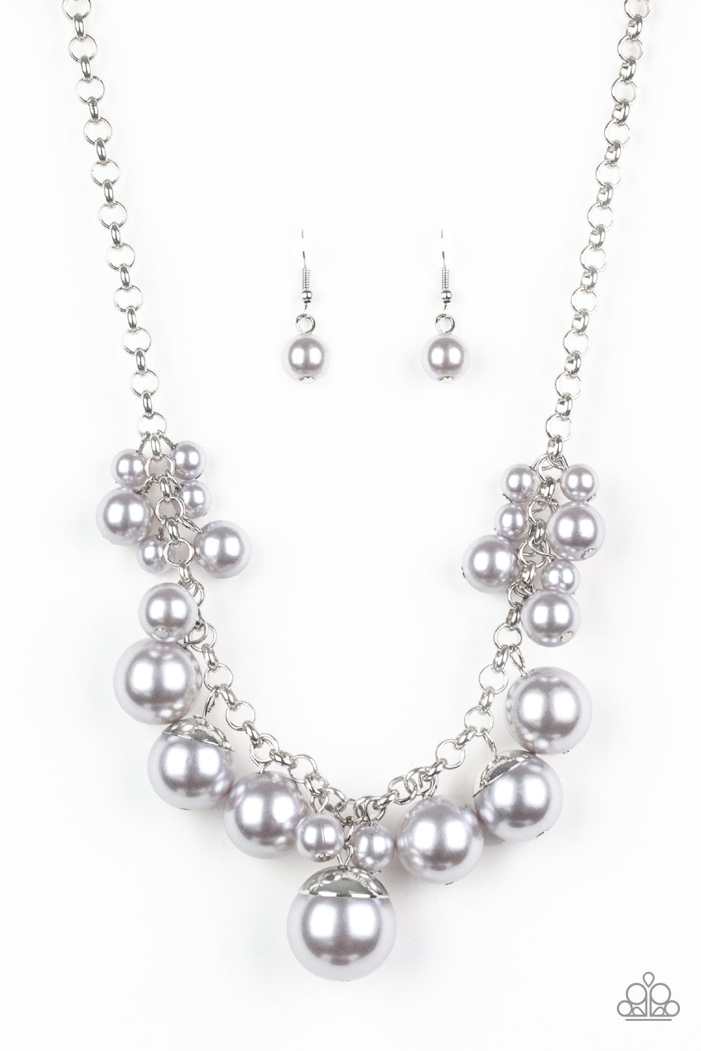 Paparazzi - Broadway Belle - Silver Necklaces  #1584