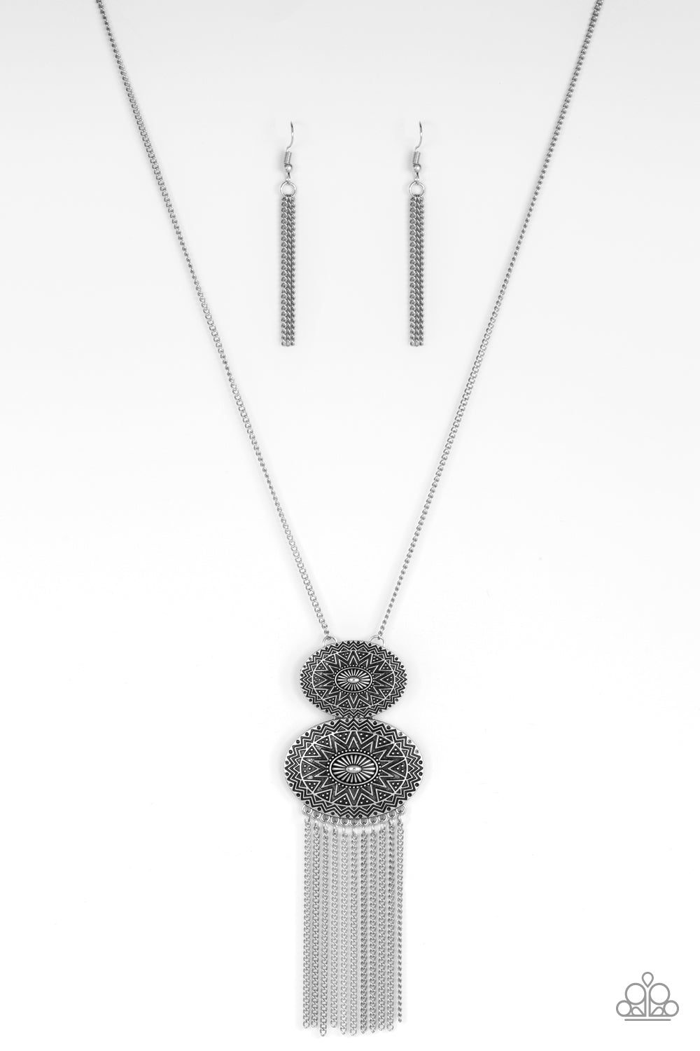 Paparazzi - Sun Goddess - Silver Necklace  #1678