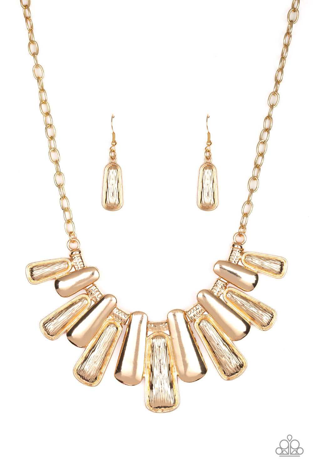 Paparazzi - MANE Up - Gold Necklace  #0452