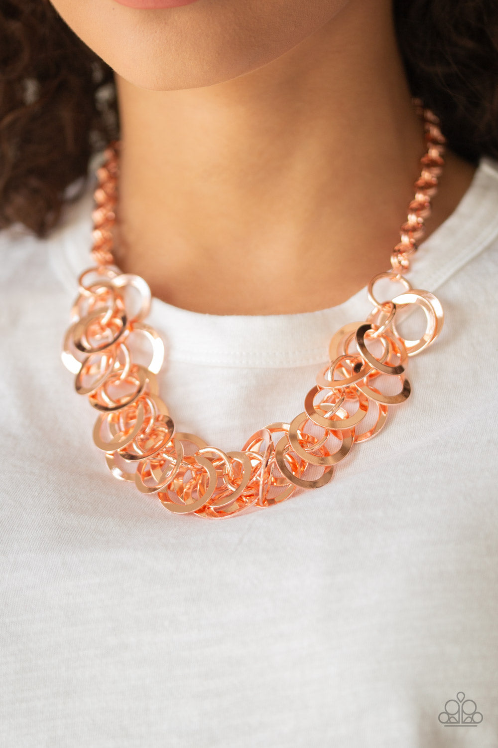 Paparazzi - Ringing In The Bling - Copper Necklace #0161