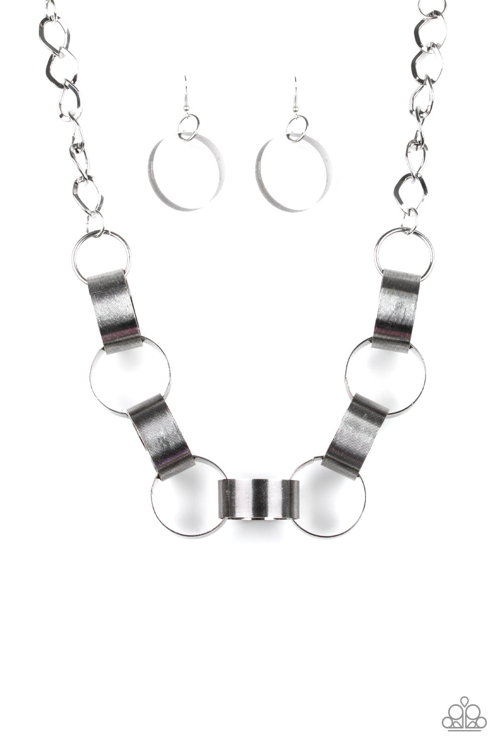 Paparazzi Accessories - Big Hit - Silver Necklace #0144