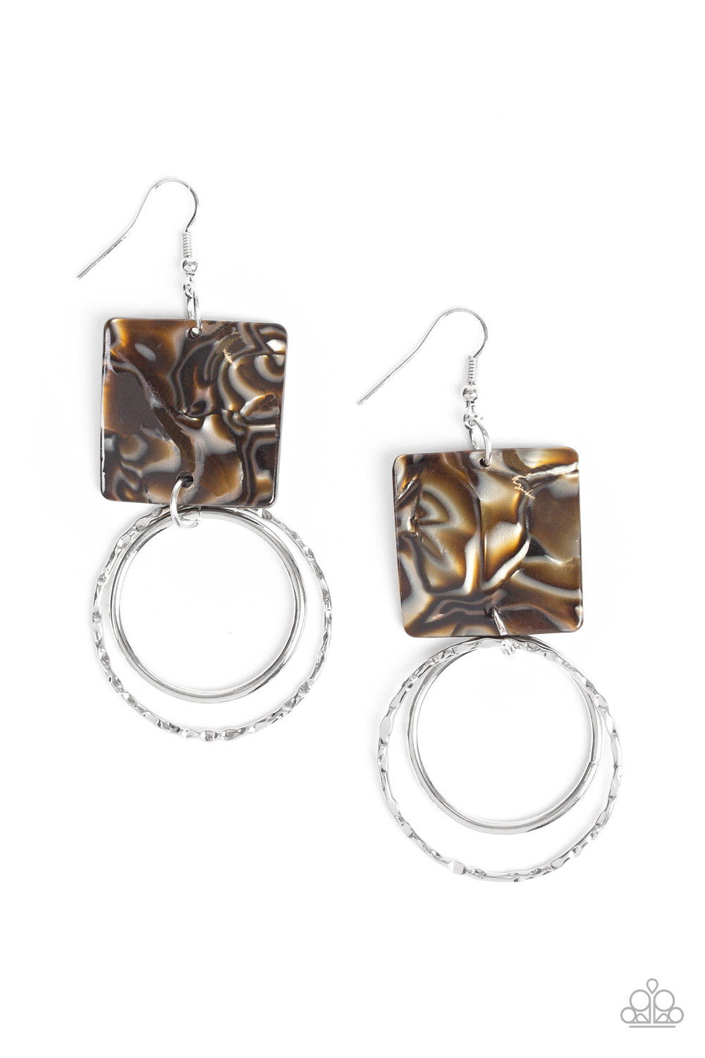 Paparazzi - Maven Maker - Brown Earrings  O/D #095