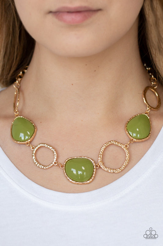 Paparazzi Accessories - Haute Heirloom - Green Necklace - #0070