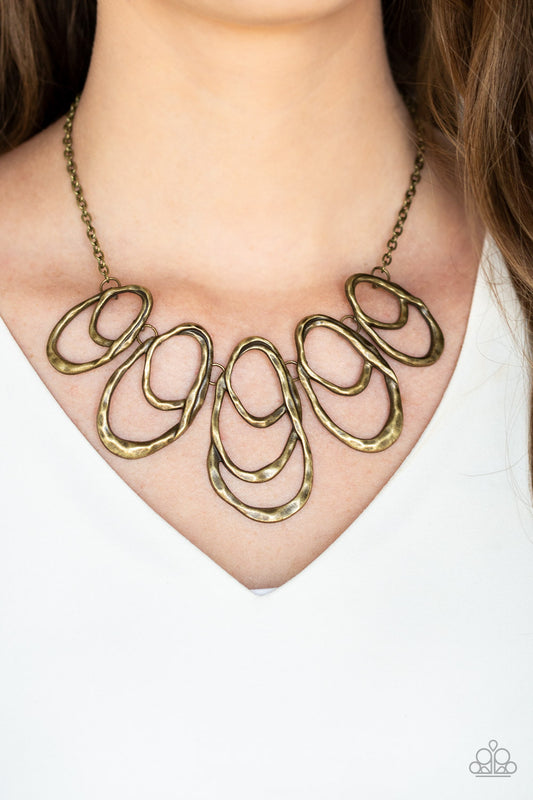 Paparazzi Accessories - Terra Storm - Brass Necklace #0159