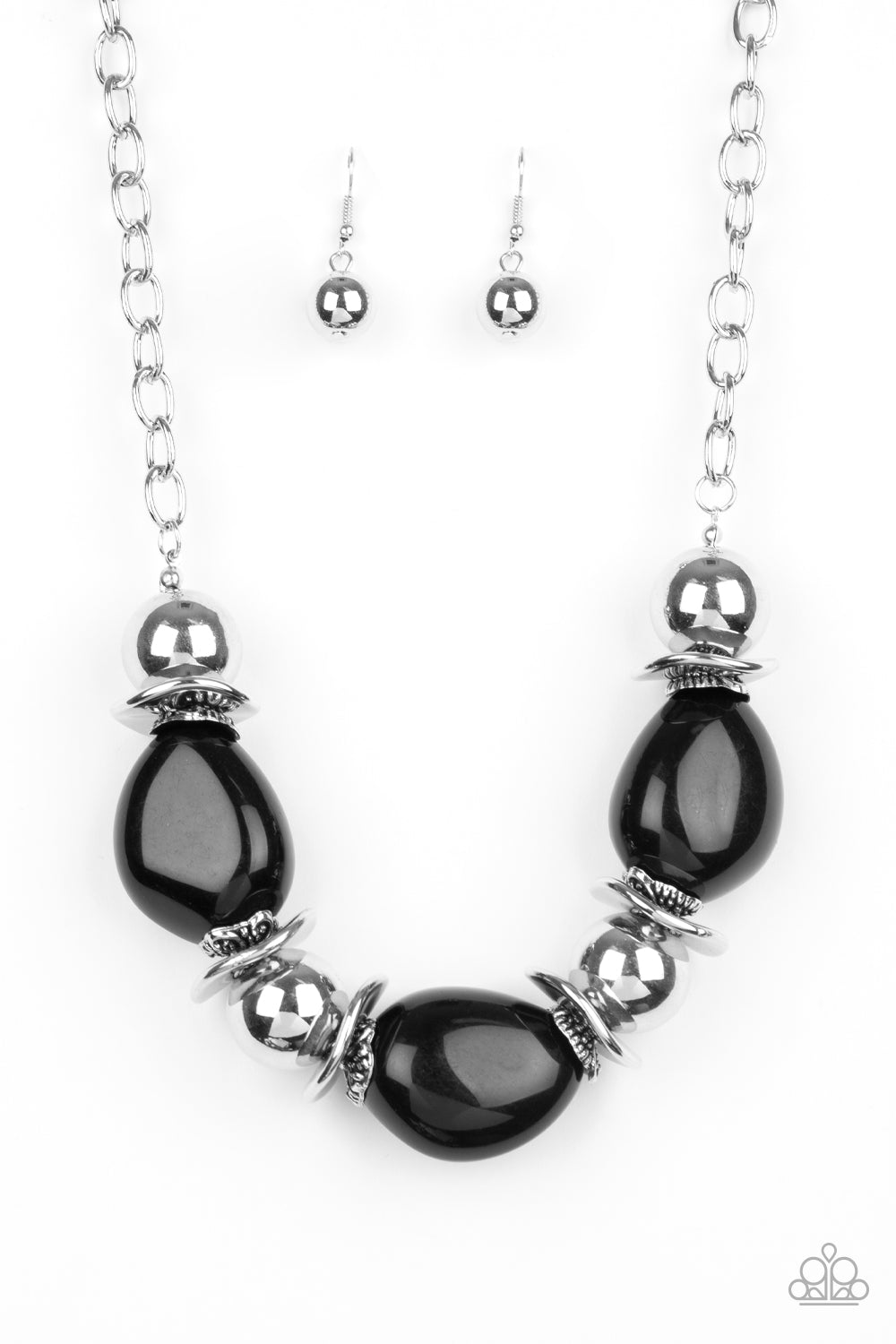 Paparazzi - Vivid Vibes - Black Necklaces  #1546