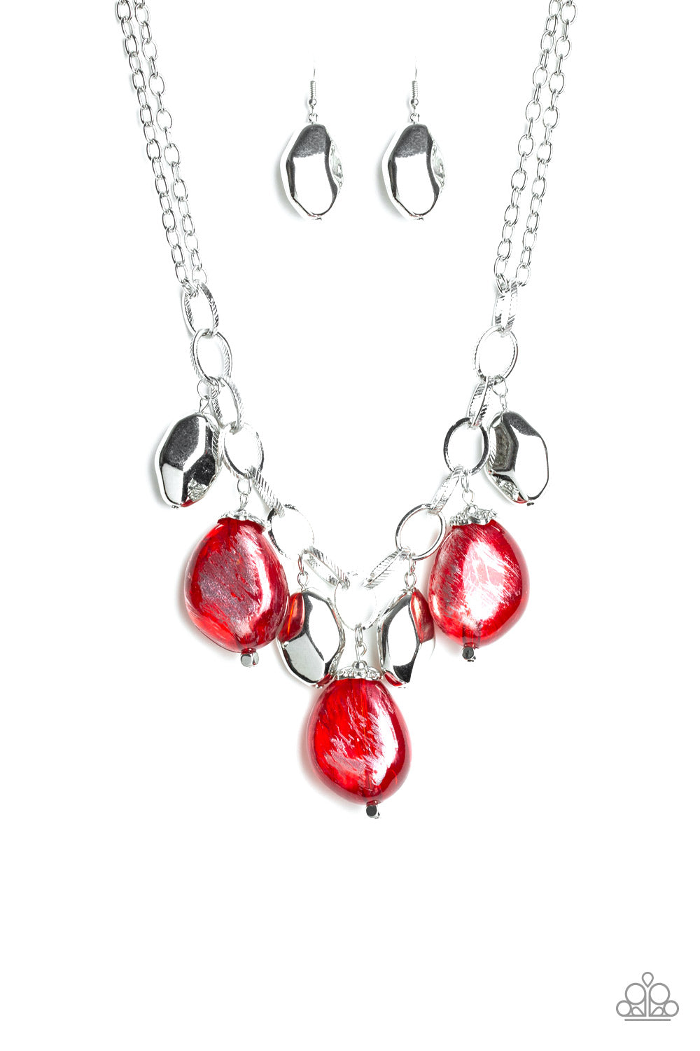 Paparazzi - Looking Glass Glamorous - Red Necklaces  #0183