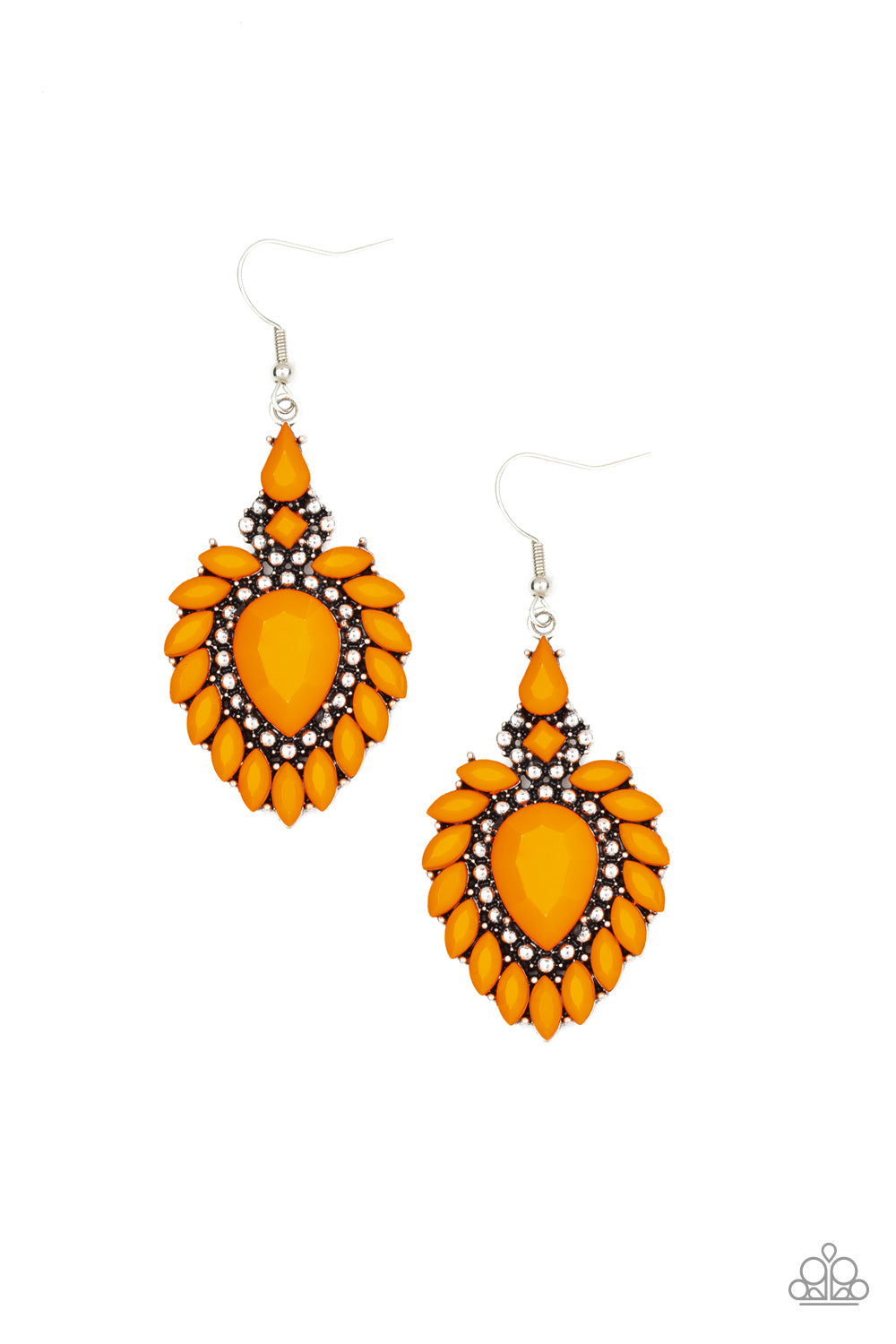 Paparazzi - The LIONESS Den - Orange Earrings O/D  #032