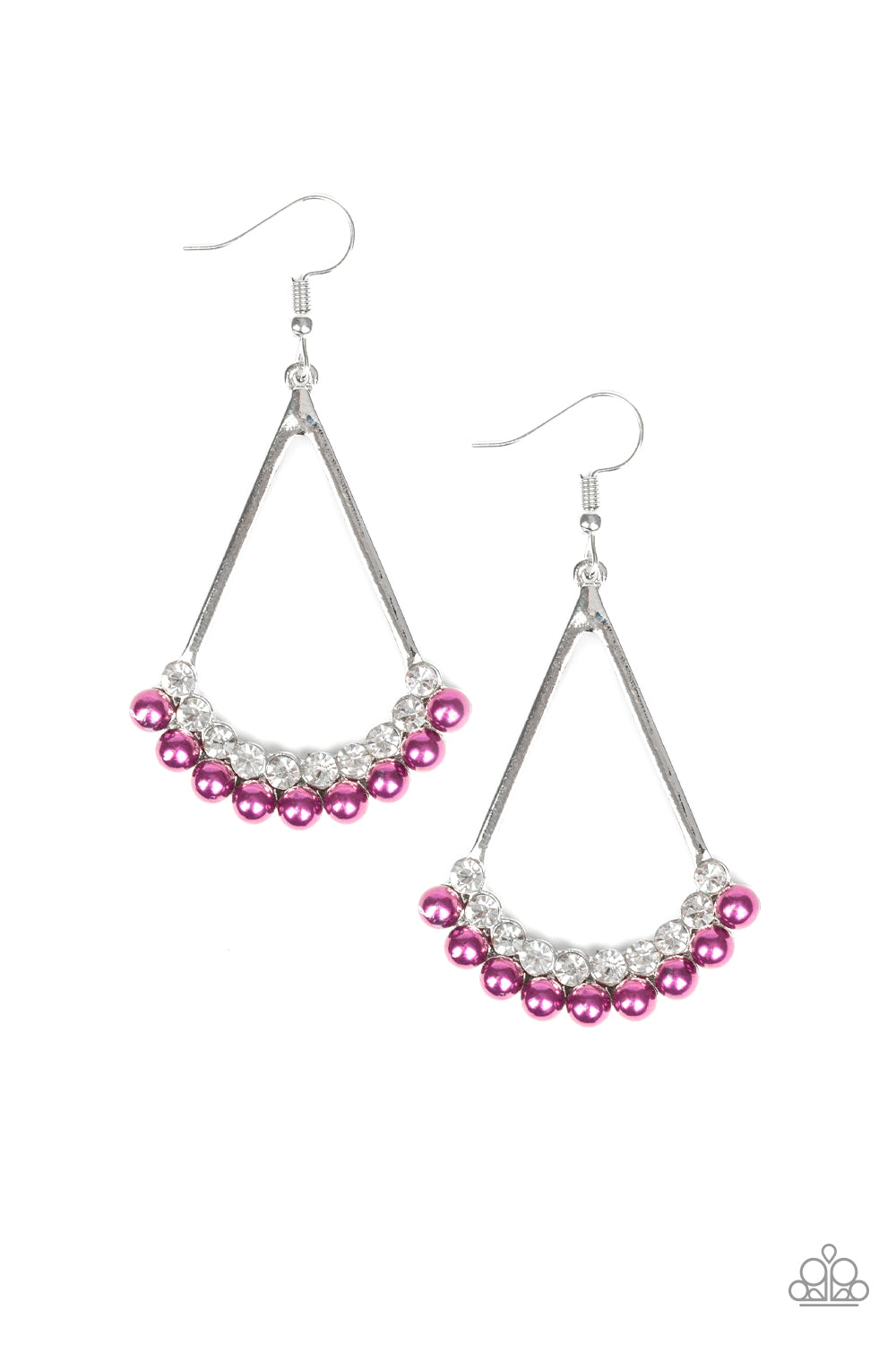 Paparazzi - Top to Bottom - Purple Earrings