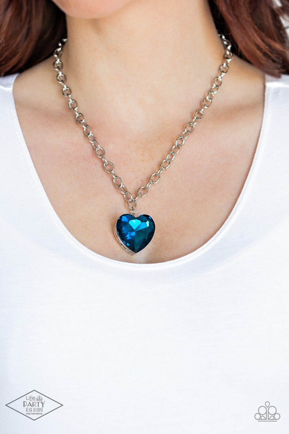 Paparazzi - Flirtatiously Flashy - Blue Necklace