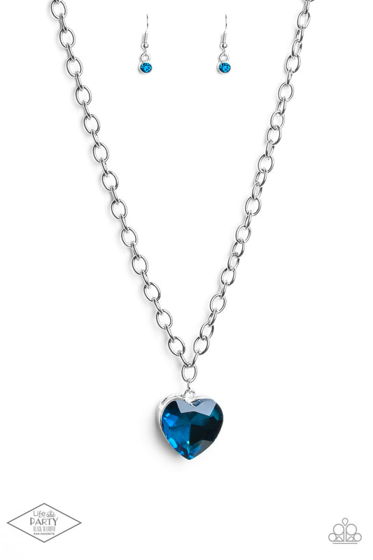 Paparazzi - Flirtatiously Flashy - Blue Necklace