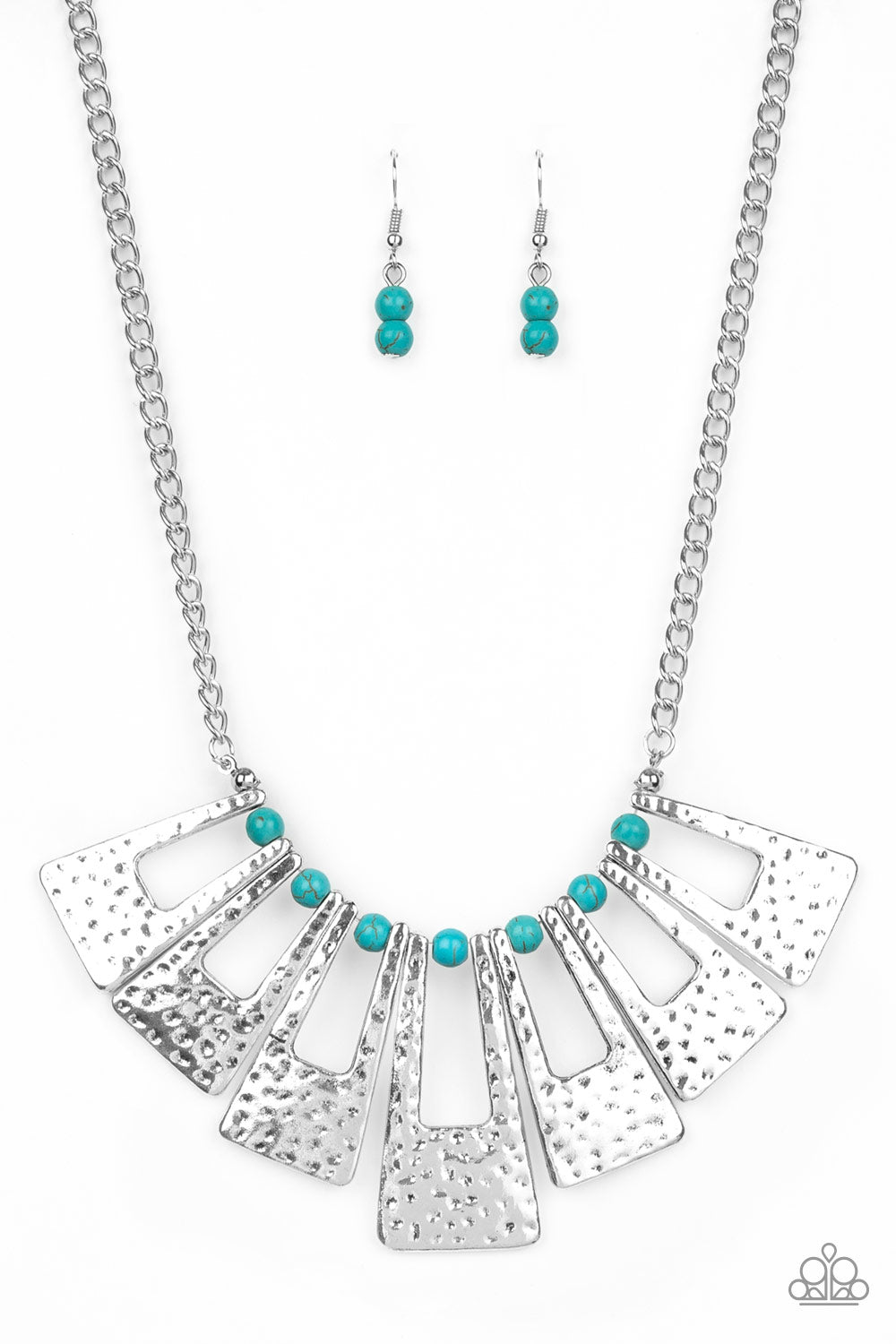 Paparazzi - Terra Takeover - Blue Necklaces  #1367