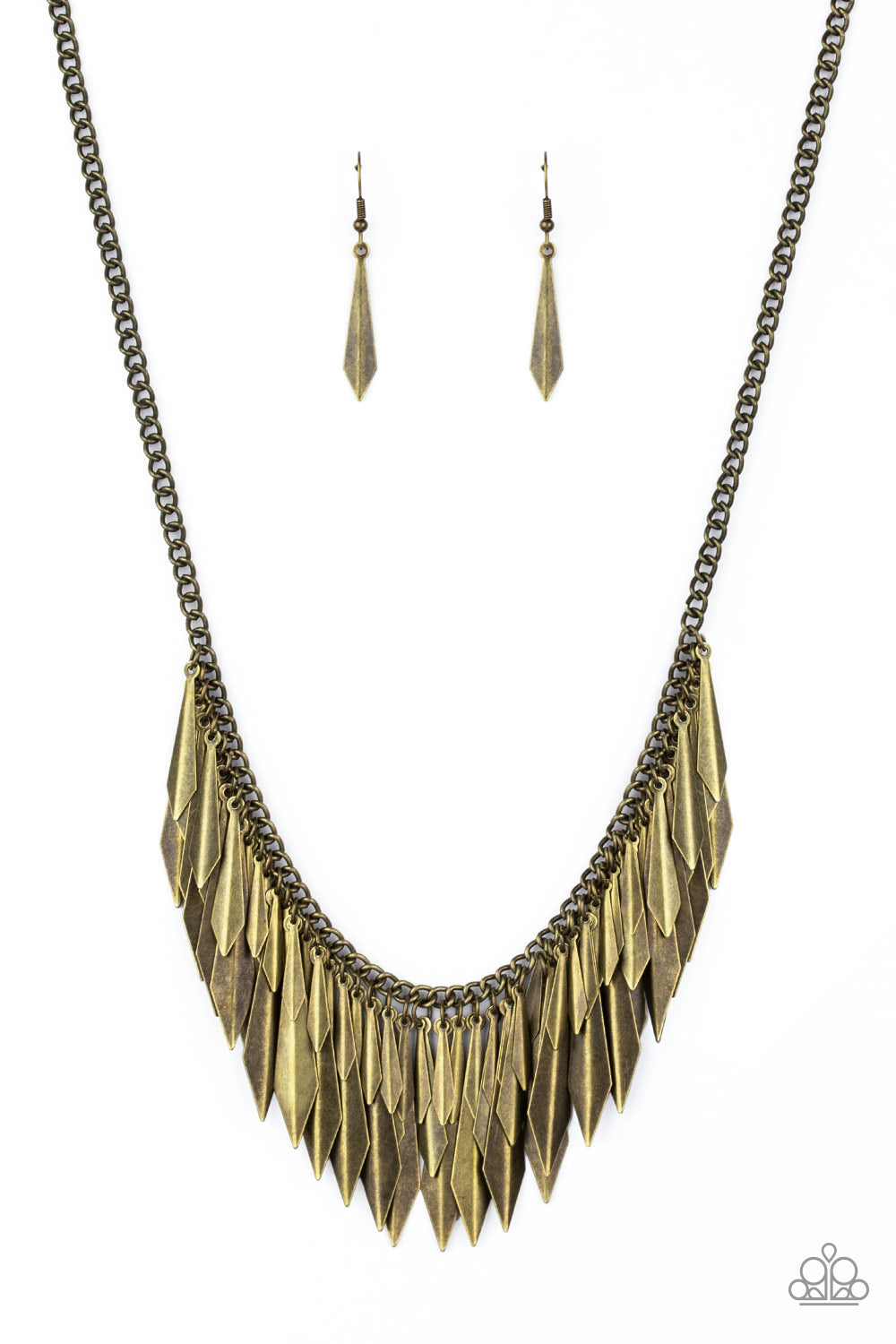 Paparazzi - The Thrill-Seeker - Brass Necklaces #0259