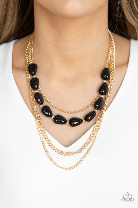 Paparazzi - Trend Status - Black Necklace  #0421