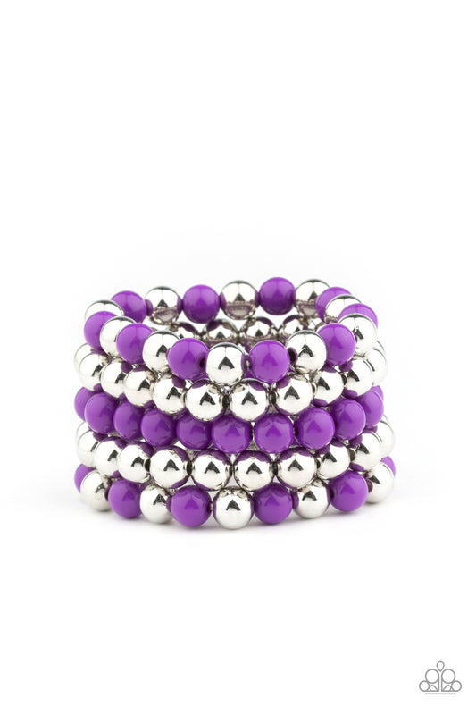 Paparazzi - Pop-YOU-lar Culture - Purple Bracelets O/D #02