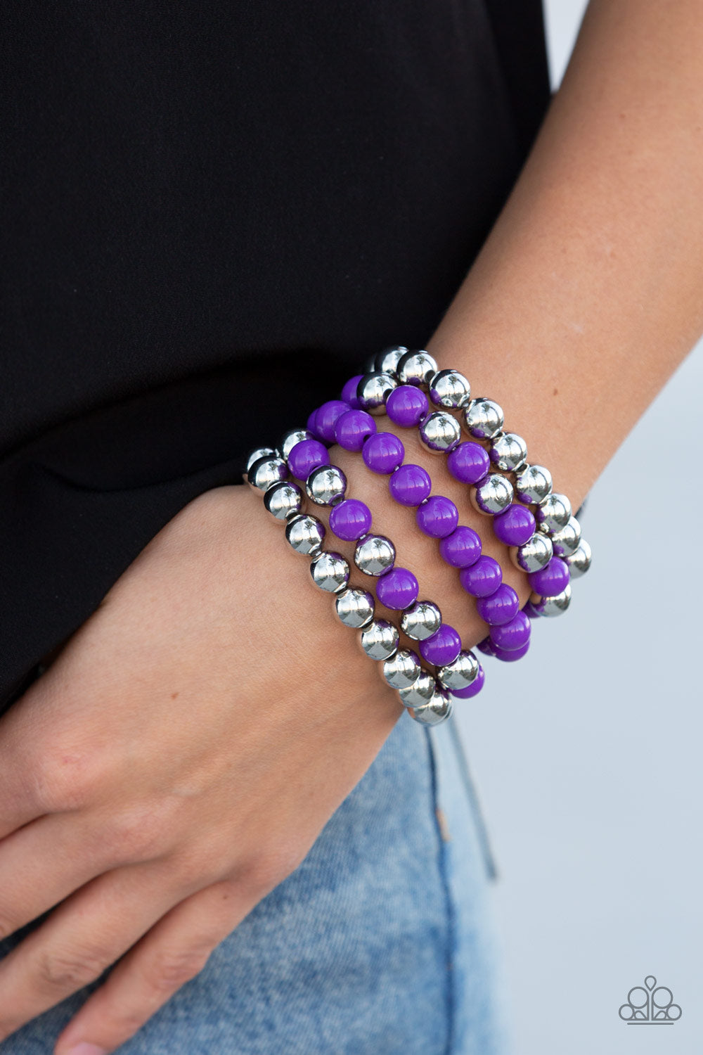 Paparazzi - Pop-YOU-lar Culture - Purple Bracelets O/D #02