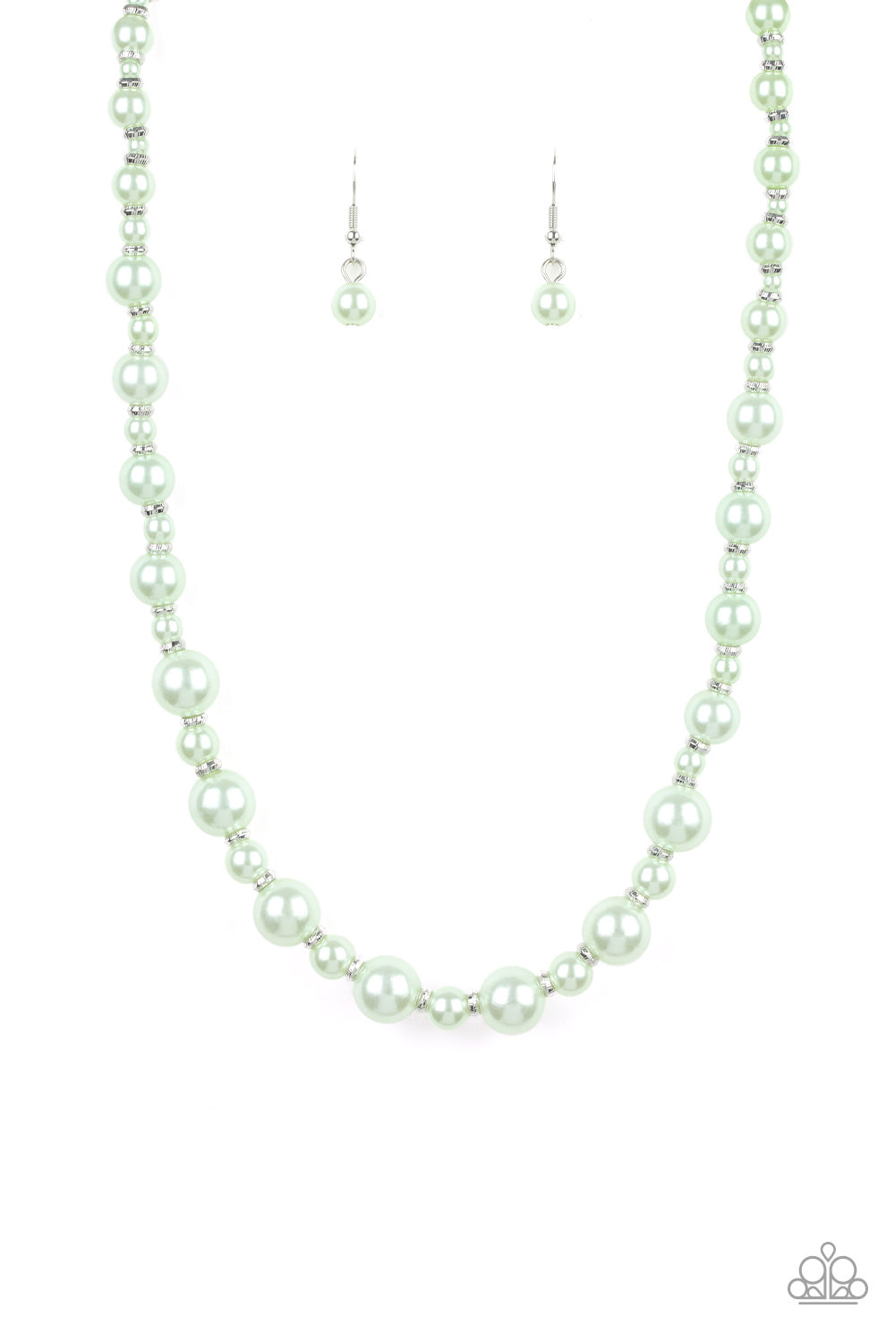 Paparazzi - Pearl Heirloom - Green Necklace