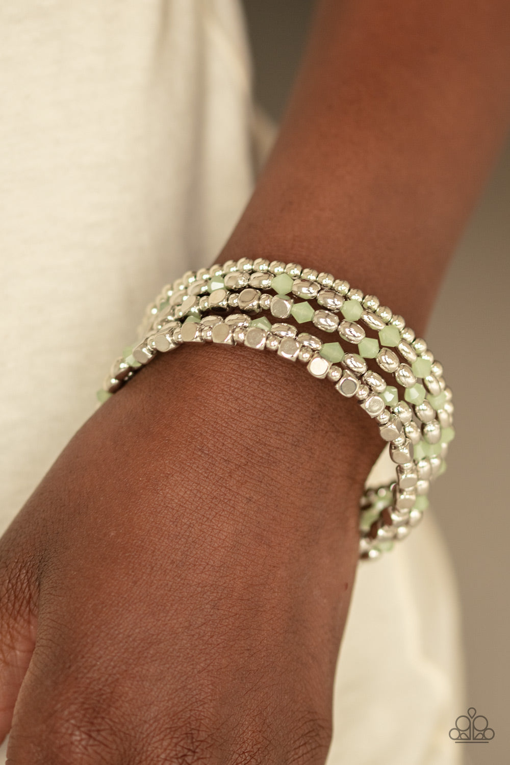 Paparazzi - Malibu Mojito - Green Bracelets #1042