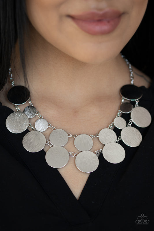 Paparazzi - Stop and Reflect - Silver Necklace