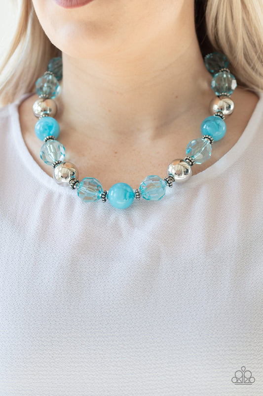 Paparazzi - Very Voluminous - Blue Necklaces  #1532