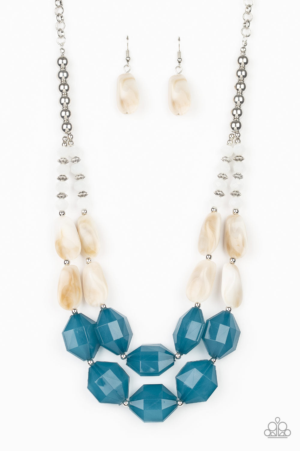 Paparazzi - Seacoast Sunset - Blue Necklaces #0155