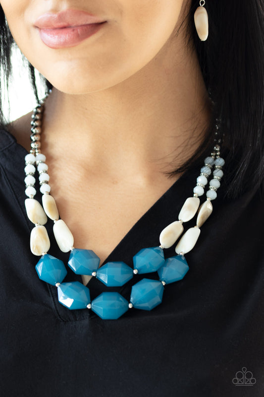 Paparazzi - Seacoast Sunset - Blue Necklaces #0155