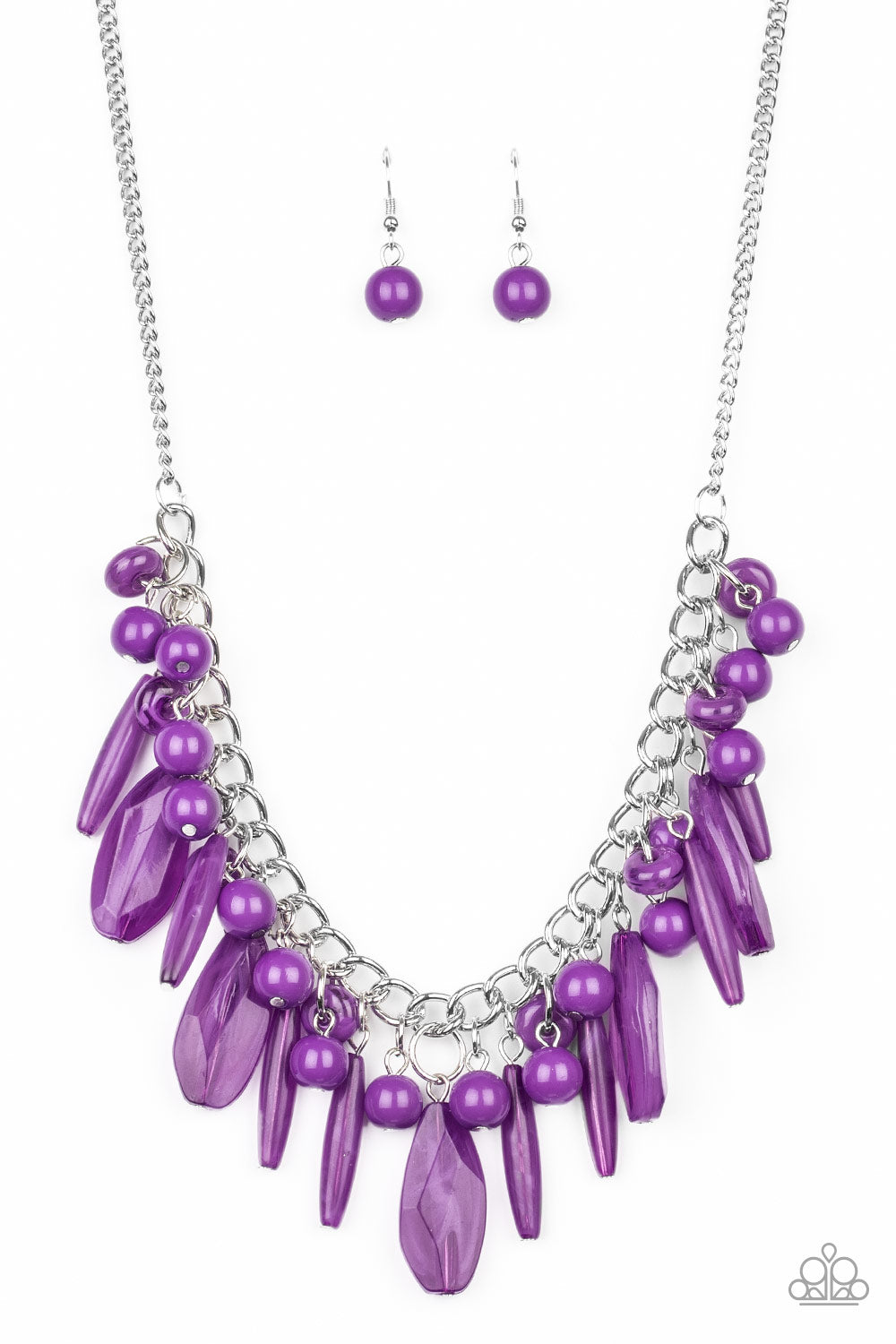 Paparazzi Accessories - Miami Martinis - Purple Necklace #0166