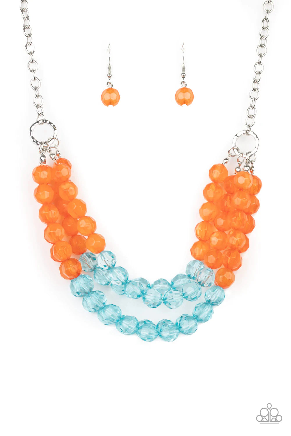Paparazzi - Summer Ice - Orange Necklace  #0177